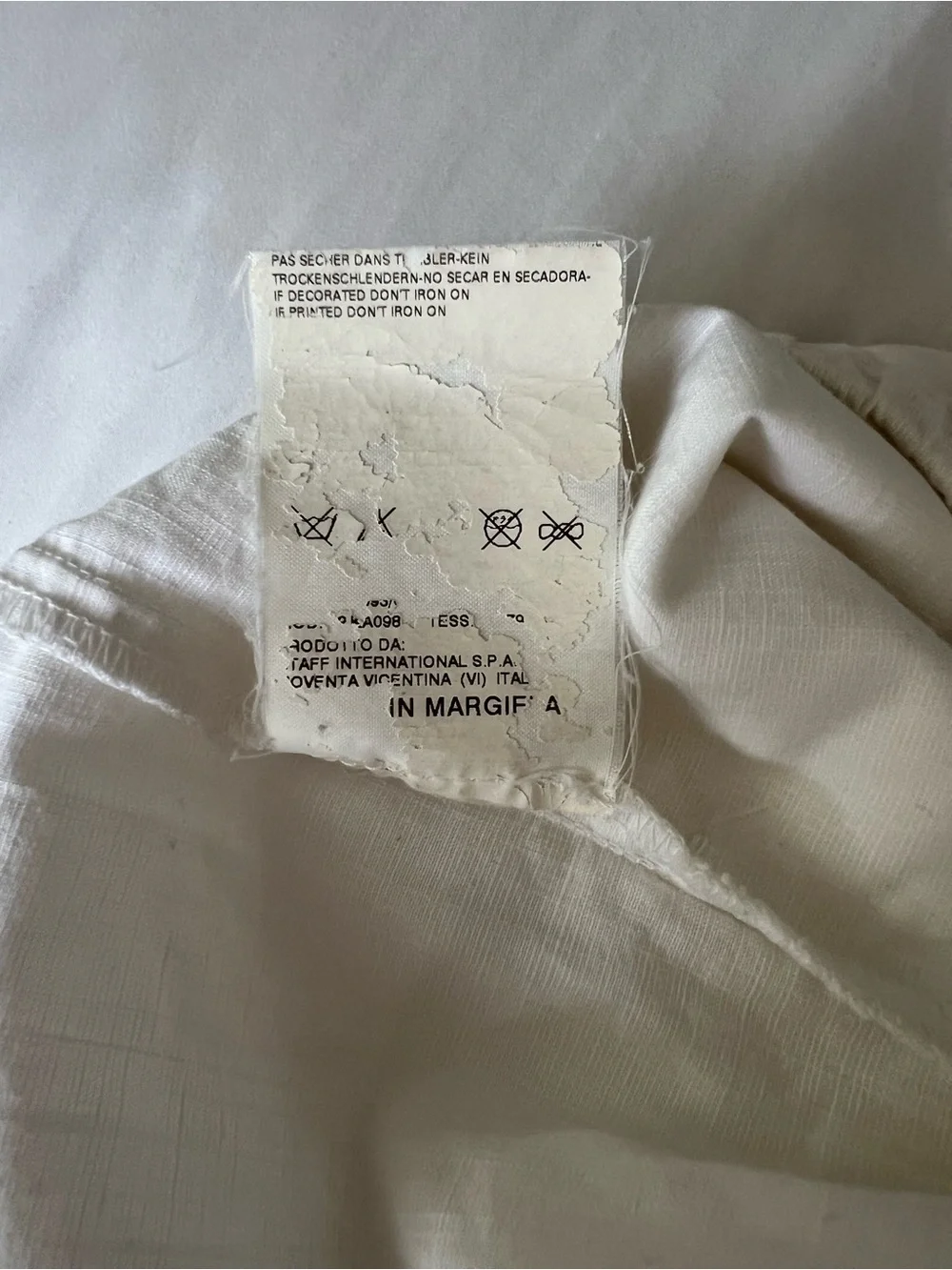 Maison Martin Margiela Casual White Pants
